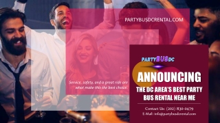 Announcing the DC Area’s Best Party Bus Rental Near Me