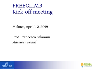 FREECLIMB Kick-off meeting