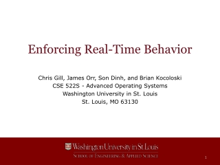 Enforcing Real-Time Behavior