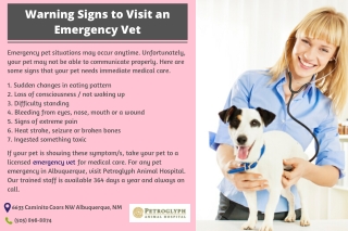 Warning Signs to Visit an Emergency Vet
