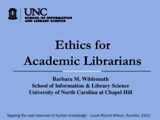 Ethics for Academic Librarians