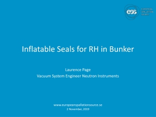 Inflatable Seals for RH in Bunker