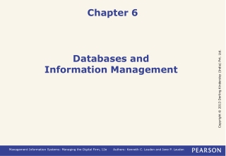 Databases and Information Management