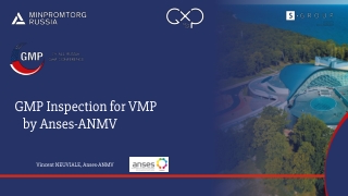 GMP Inspection for VMP by Anses-ANMV