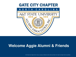 Welcome Aggie Alumni &amp; Friends