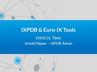 IXPDB &amp; Euro-IX Tools