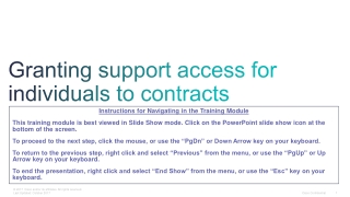 Granting support access for individuals to contracts