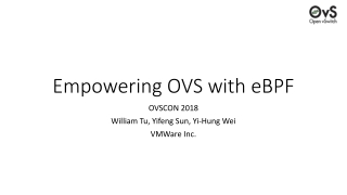 Empowering OVS with eBPF