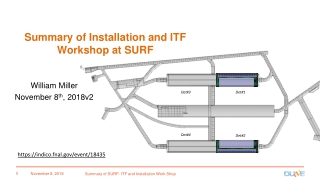 Summary of Installation and ITF Workshop at SURF