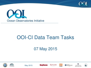 OOI-CI Data Team Tasks 07 May 2015