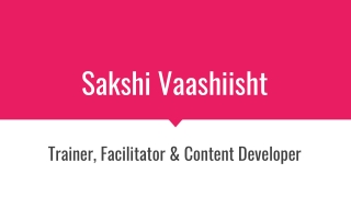 Sakshi Vaashiisht