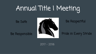 Annual Title I Meeting