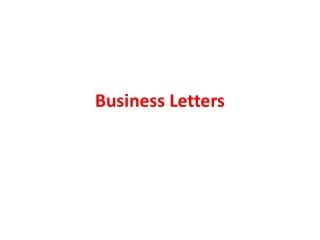 Business Letters