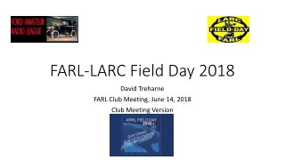 FARL-LARC Field Day 2018