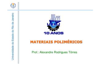 MATERIAIS POLIMÉRICOS