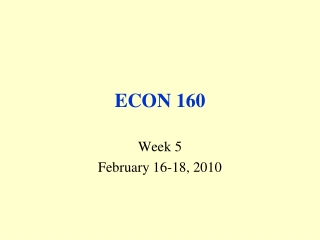 ECON 160