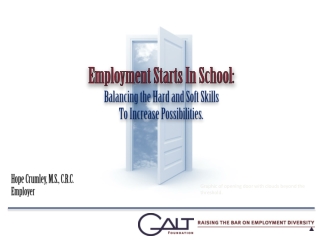 Employment Starts In School: Balancing the Hard and Soft Skills To Increase Possibilities.