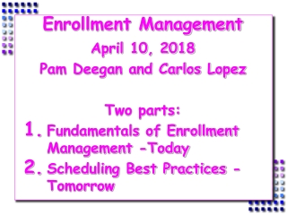 Enrollment Management