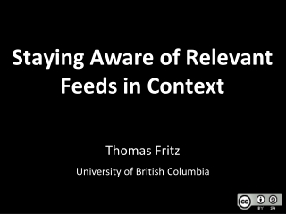 Staying Aware of Relevant Feeds in Context