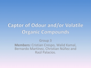 Captor of Odour and/or Volatile Organic Compounds