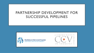 Partnership Development for Successful Pipelines