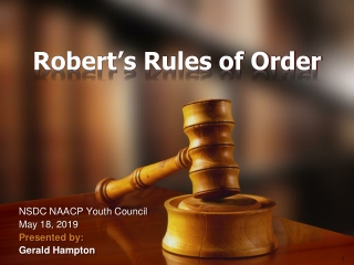 Robert’s Rules of Order