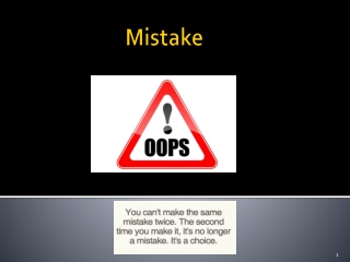 Mistake