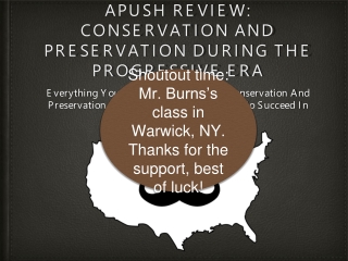 APUSH Review: Conservation And Preservation During The Progressive Era