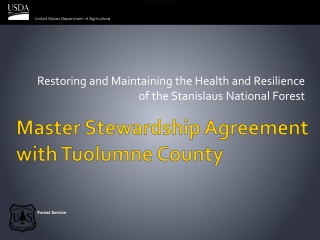 Master Stewardship Agreement with Tuolumne County