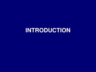 INTRODUCTION