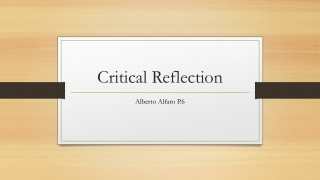 Critical Reflection