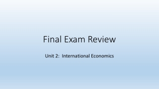 Final Exam Review