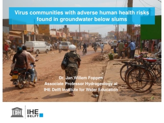 Virus communities with adverse human health risks found in groundwater below slums