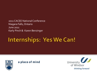 Internships: Yes We Can!