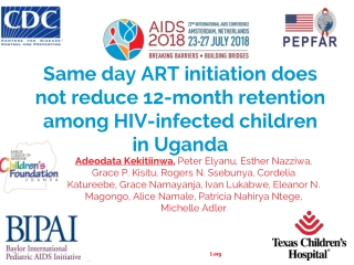 Same day ART initiation does not reduce 12-month retention among HIV-infected children in Uganda