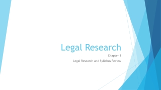 Legal Research