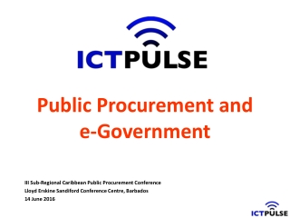 Public Procurement and e-Government