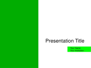 Presentation Title