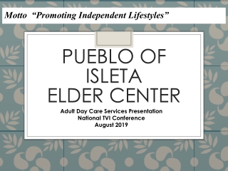 PUEBLO OF ISLETA ELDER CENTER