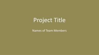 Project Title