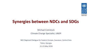 Synergies between NDCs and SDGs