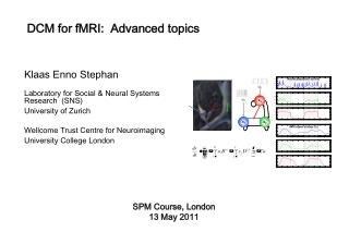 DCM for fMRI: Advanced topics
