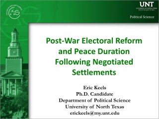 Post-War Electoral Reform and Peace Duration Following Negotiated Settlements