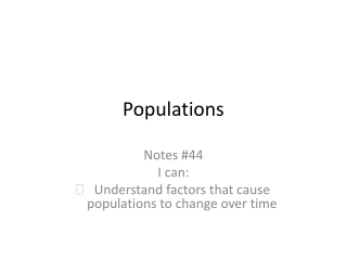 Populations