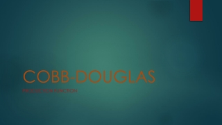 COBB-DOUGLAS
