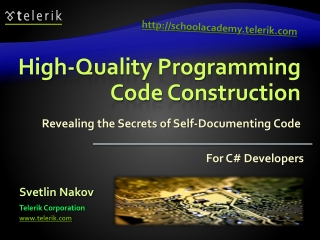 High-Quality Programming Code Construction