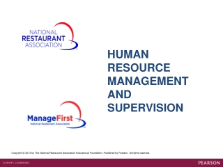 HUMAN RESOURCE MANAGEMENT AND SUPERVISION