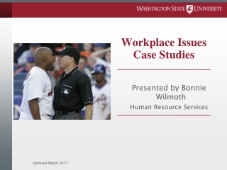 Workplace Issues Case Studies