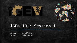 iGEM 101: Session 1