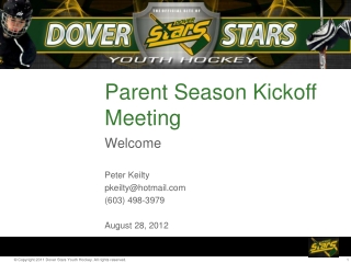 Parent Season Kickoff Meeting